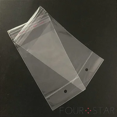 Saco Adesivado c/ Furo 20x15+3+3 - Pct c/ 1000