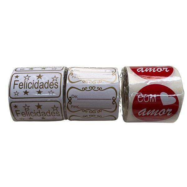 Rolo de Etiqueta Hot Stamp - Pct c/ 6