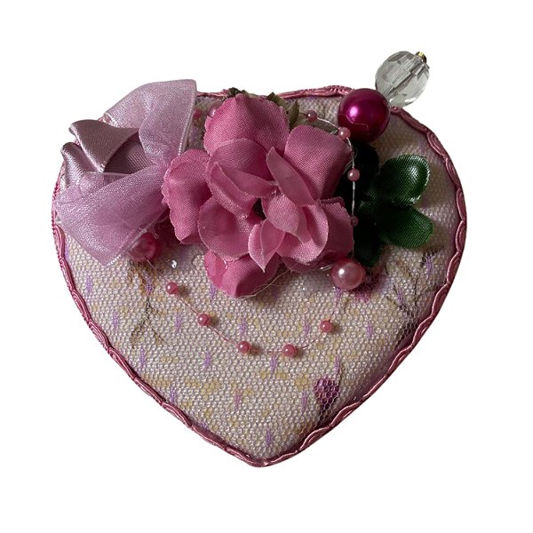 Porta-Jóia de Tecido Estampado 11x10x5cm