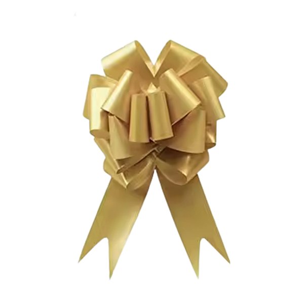 Laço de Plástico para Presente Dourado 30x1200mm - Pct c/ 30