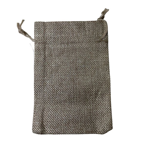 Saquinho de Juta Rústico 10x14cm - Pct c/ 12