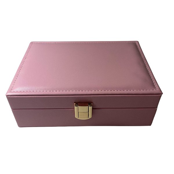 Expositor de Veludo para Bijuteria Rosa 16x11.5x5.5cm