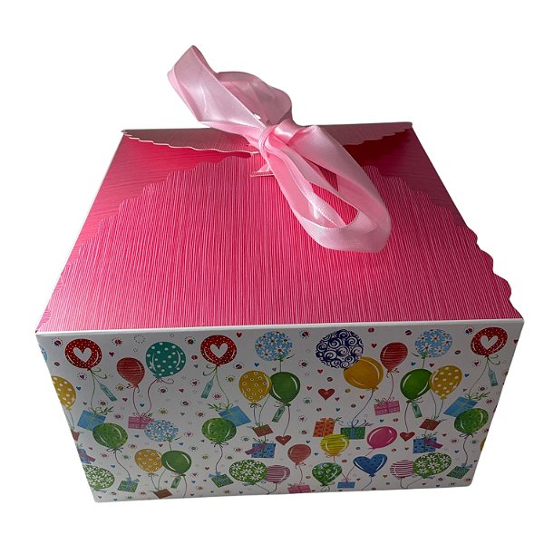 Caixa Dobrável de Papel para Presente 31x31x16cm - Pct c/ 12