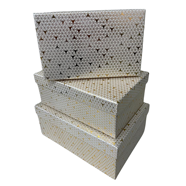 Conj. Caixa de Papel para Presente 23x16x9.5cm - Pct c/ 3