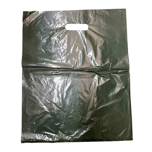 Sacola Boca de Palhaço Lisa Verde Escuro 40x50x8cm - Pct c/ 100