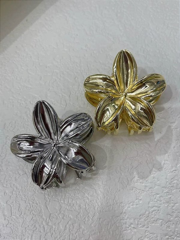 Piranha de Metal 5cm Prata e Dourado - Pct c/ 12  -Y575-25