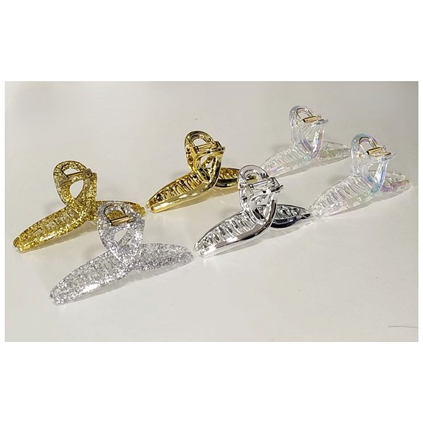 Piranha de Plástico p/ Cabelo - 11cm - Pct c/ 12 - 6265-XQ2