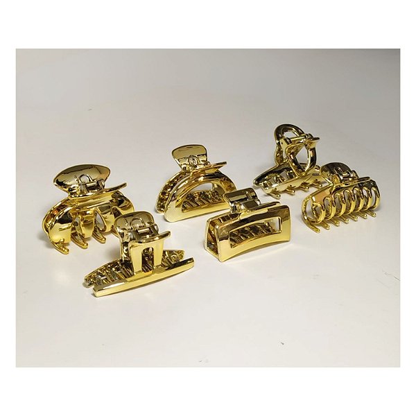 Piranha de Plástico p/ Cabelo - 6cm - Pct c/ 12 - 6016-WZ2