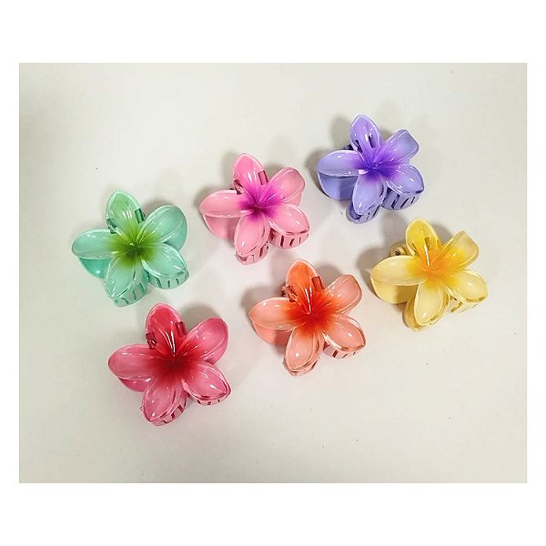 Piranha de Plástico p/ Cabelo de Flor - 6cm - Pct c/ 12 - 7628-YC2
