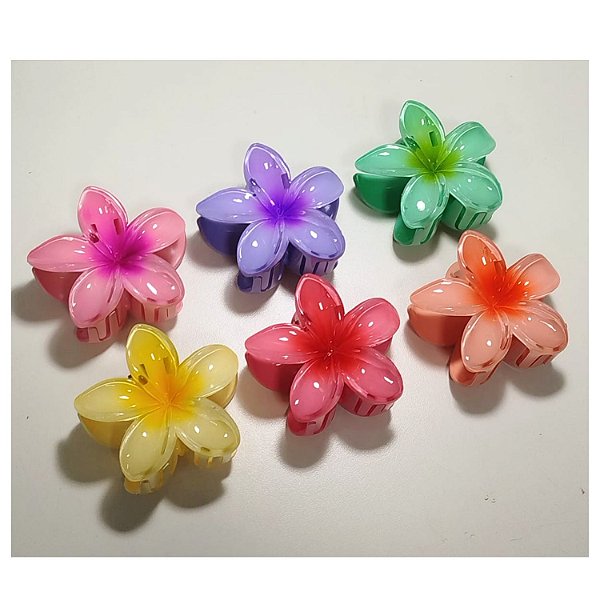 Piranha de Plástico p/ Cabelo de Flor - 9cm - Pct c/ 12 - 7629-YC2