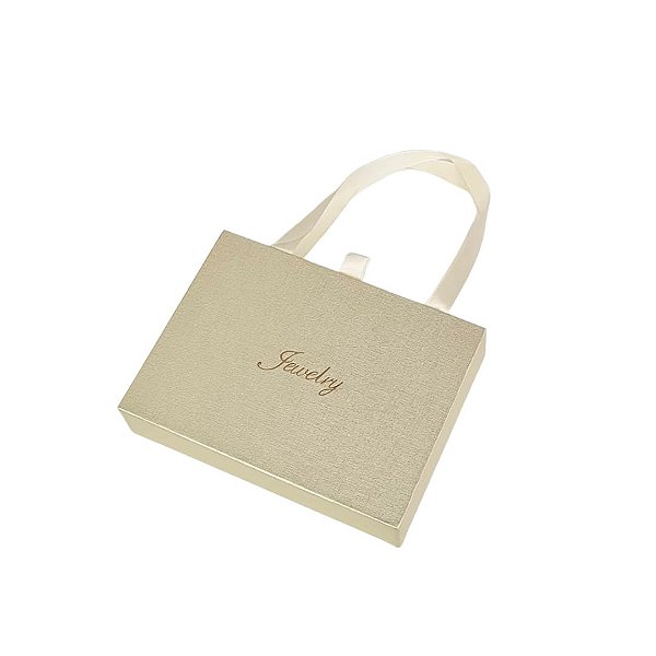 Caixinha de Papel Dourado P/ Presente com Alça 12x16cm - Pct c/ 6 - Four Star