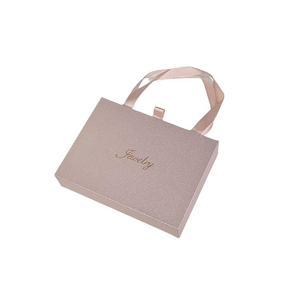 Caixinha de Papel Brilhante Rose P/ Presente com Alça 12x16cm - Pct c/ 6 - Four Star