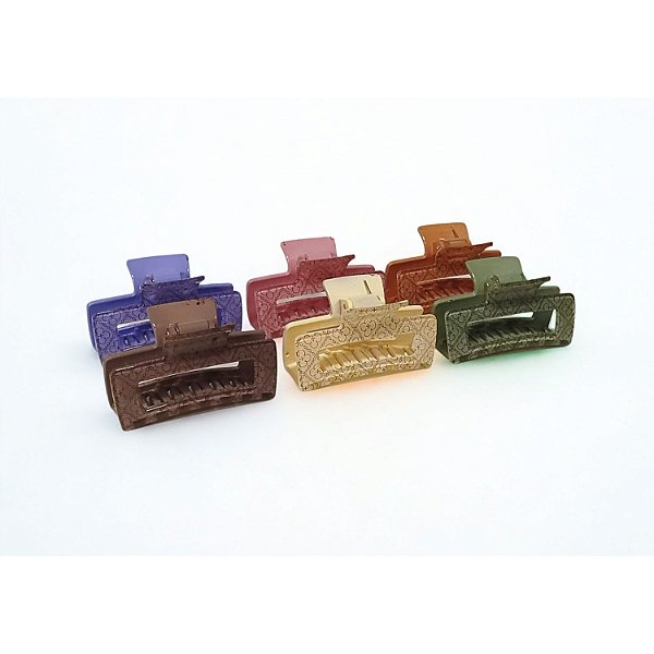 Piranha de Plástico p/ Cabelo - 9cm - Pct c/ 12 - 6267-XV2