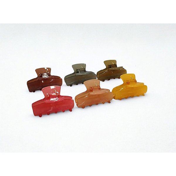 Piranha de Nylon Inquebrável para Cabelo 6 cm - Pct c/ 12 - 6137-NYL2