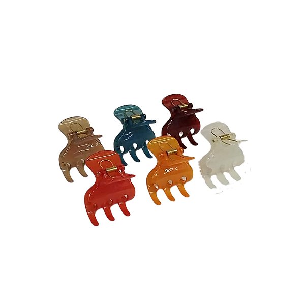 Piranha de Nylon Inquebrável para Cabelo 6 cm - Pct c/ 12 - 6129-NYJ2