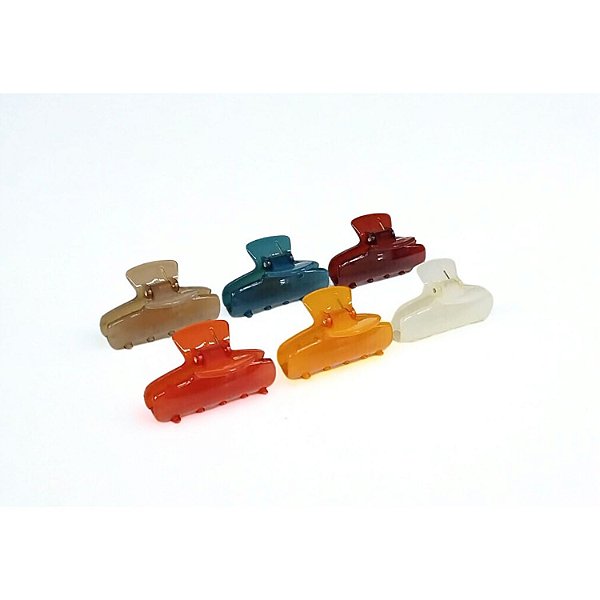 Piranha de Nylon Inquebrável para Cabelo 6 cm - Pct c/ 12 - 6137-NYJ2