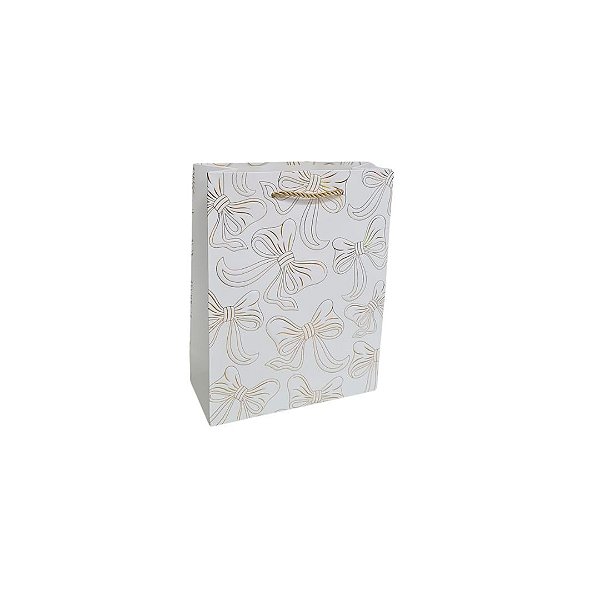 Sacola de Papel de Laço Four Star c/ Cores Sortidas (L) 31x42x12cm - 12 Un - Y361-2100L