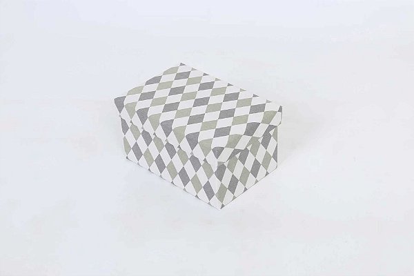 Conjunto de 10 Caixas de Papel para Presente - Geometrico (10 Unidades)