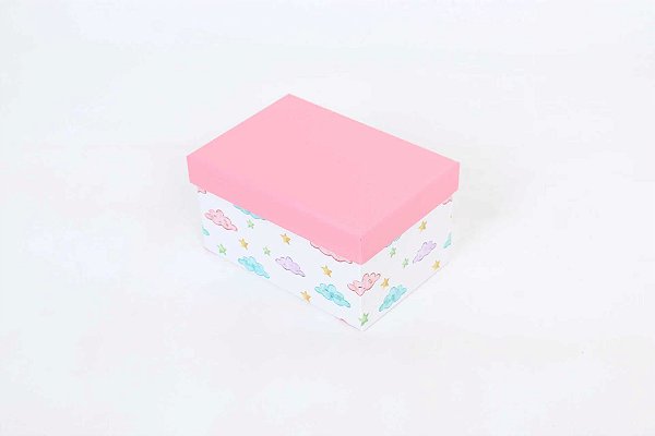 Conjunto de 10 Caixas de Papel para Presente - Nuvem (10 Unidades)