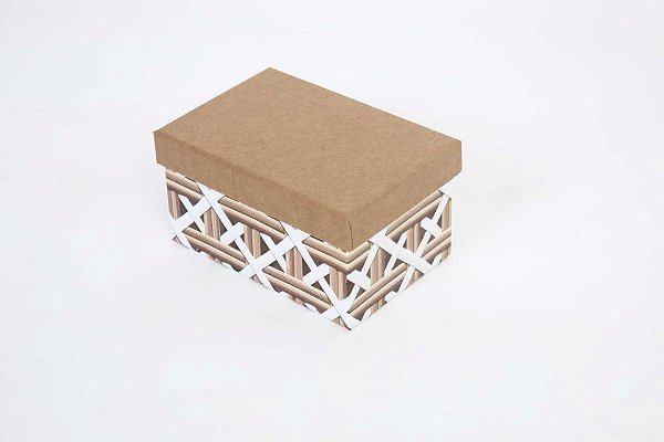 Conjunto de 10 Caixas de Papel para Presente - Kraft (10 Unidades)