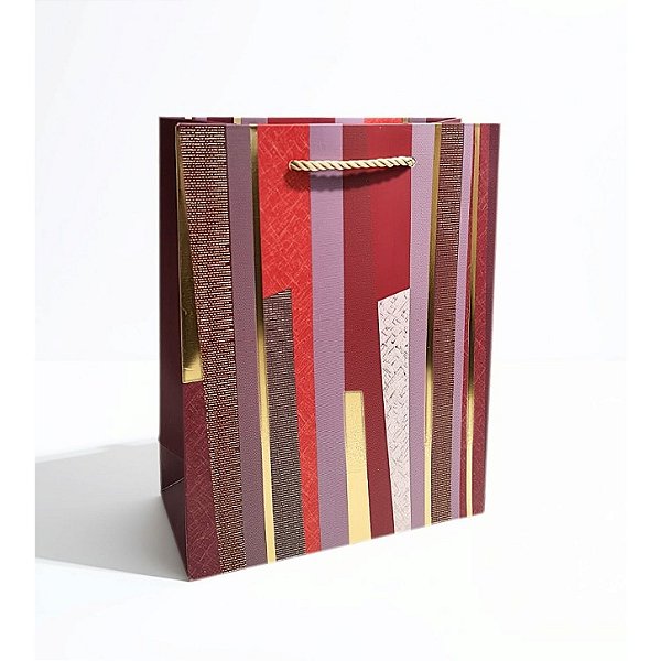 Sacola de Papel c/ Cores e Estampas Sortidas (S) 18X23X8cm - 12 Un - Y361-1587S - Four Star