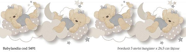 Papel de Parede Infantil BABYLANDIA 5491