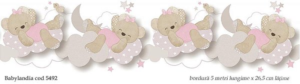 Papel de Parede Infantil BABYLANDIA 5492