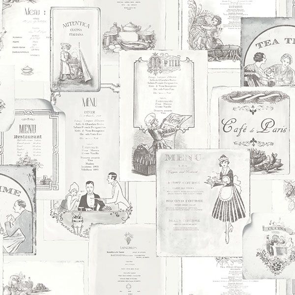 Papel de Parede KITCHEN RECIPES G12286