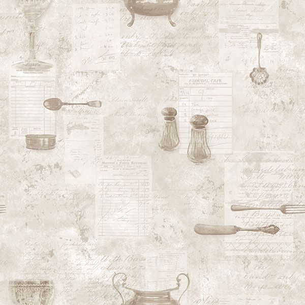 Papel de Parede KITCHEN RECIPES G12291