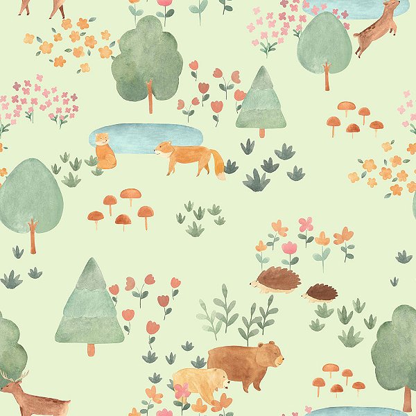 Papel de Parede BOSQUE DA IMAGINAÇÃO 80751