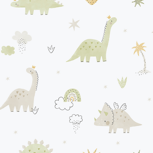 Papel de Parede ENZO - Dino Verde 2833