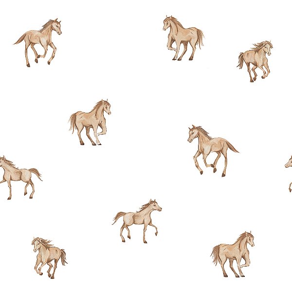 Papel de Parede ERA UM VEZ - Vintage Cavalinhos 89648