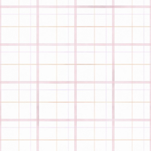 Papel de Parede ERA UM VEZ - Vintage Xadrez Rosa 600069