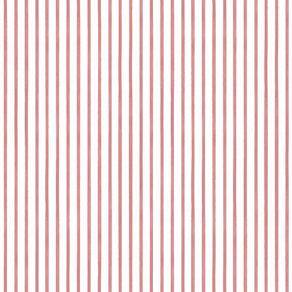 Papel de Parede ERA UM VEZ - Vintage Listras Vermelho 89983
