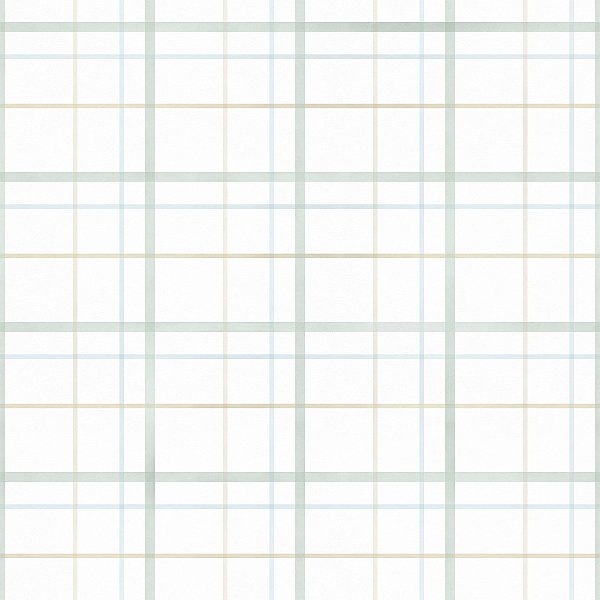 Papel de Parede ERA UM VEZ - Vintage Xadrez Verde Menta 600090