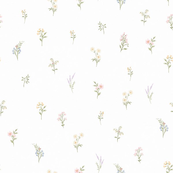 Papel de Parede ERA UM VEZ - Vintage Jardim de Flores 89747