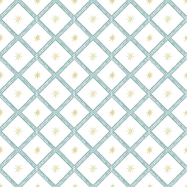 Papel de Parede ERA UM VEZ - Vintage Constelação Losangolos 89662