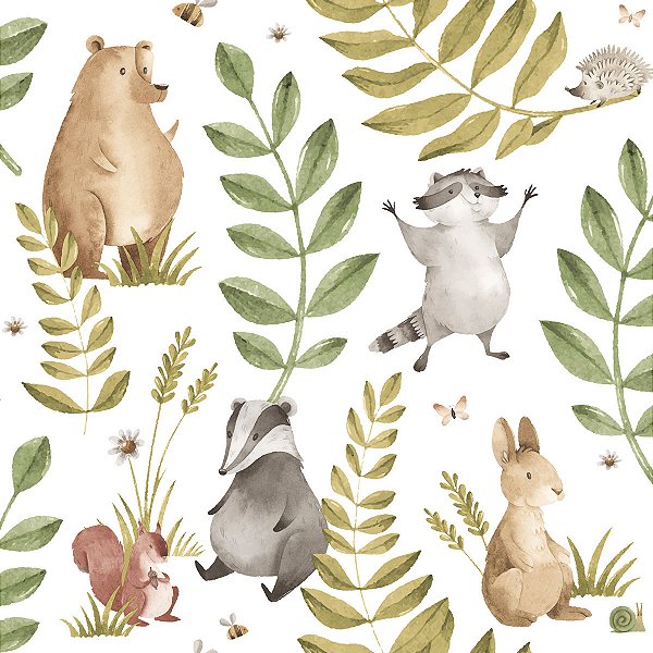 Papel de Parede Infantil MOMI 4412