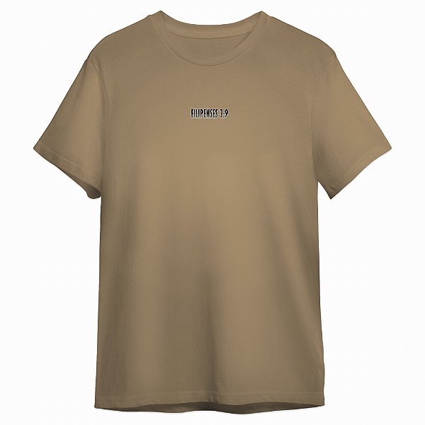 Camiseta Masculina Filipenses 2:9 "Jesus nome sobre todo nome" Coleção Moda Cristã