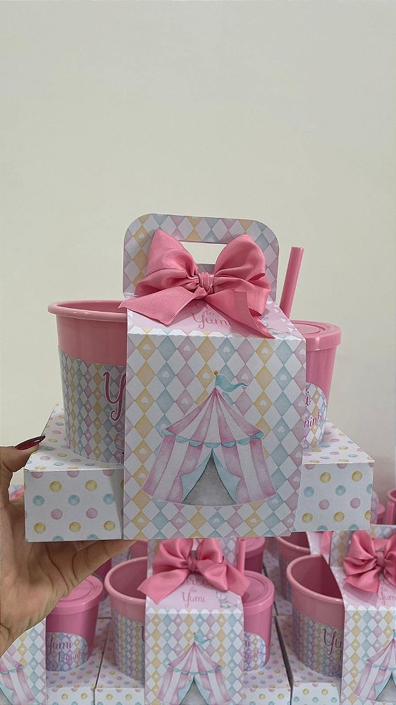 KIT CINEMA TEMA CIRCO ROSA