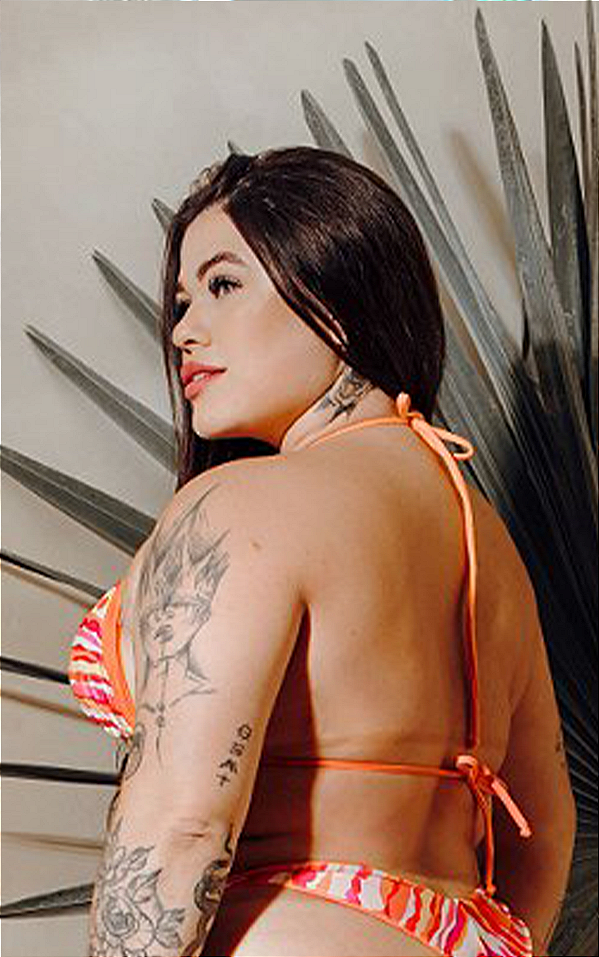 Parte de cima biquíni cortininha plus size