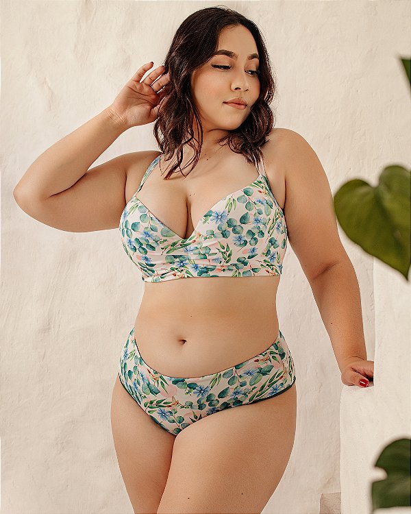 Biquini Alta Sustentação Aquarela