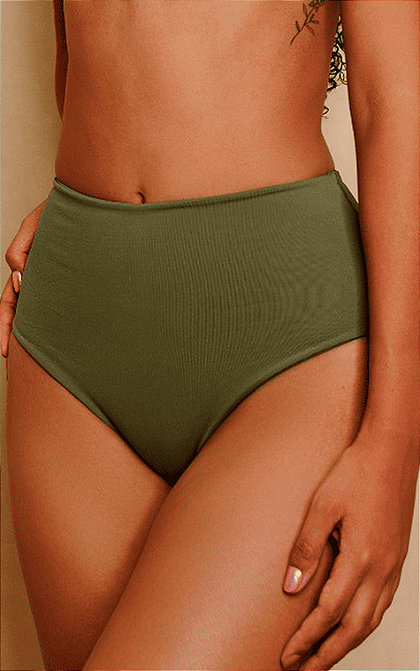 Parte de baixo fio hot pant lycra verde