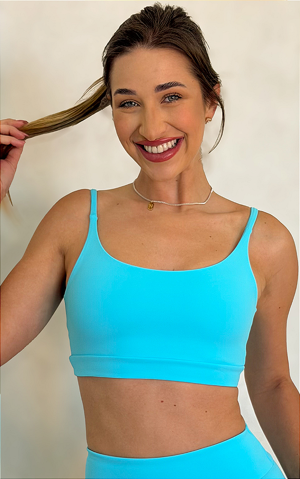 Top fitness alça fina