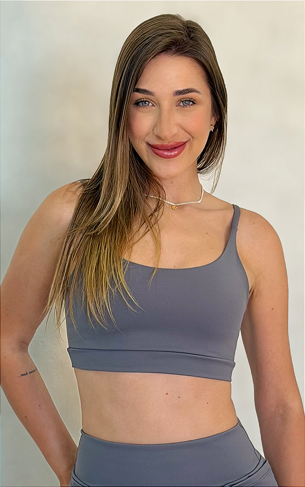 Top fitness alça fina