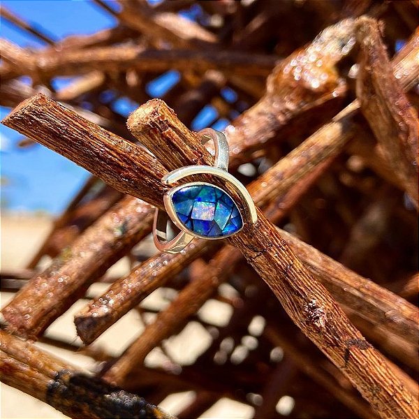 Anel Mosaico Navete Regulável