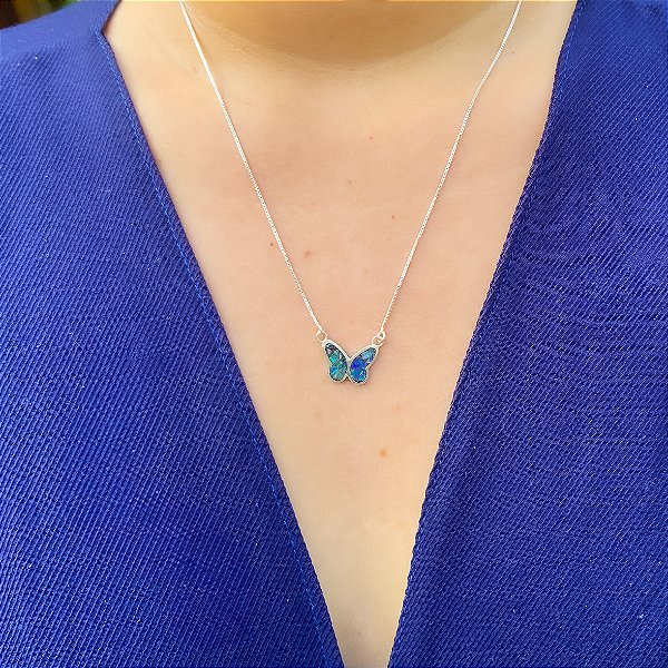 Colar Borboleta Fixo