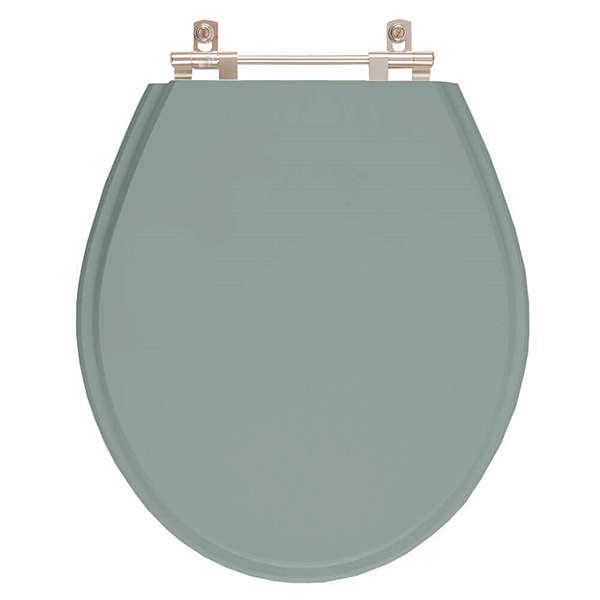 Assento Sanitário Poliester Ravena Verde Malva Para vaso Deca