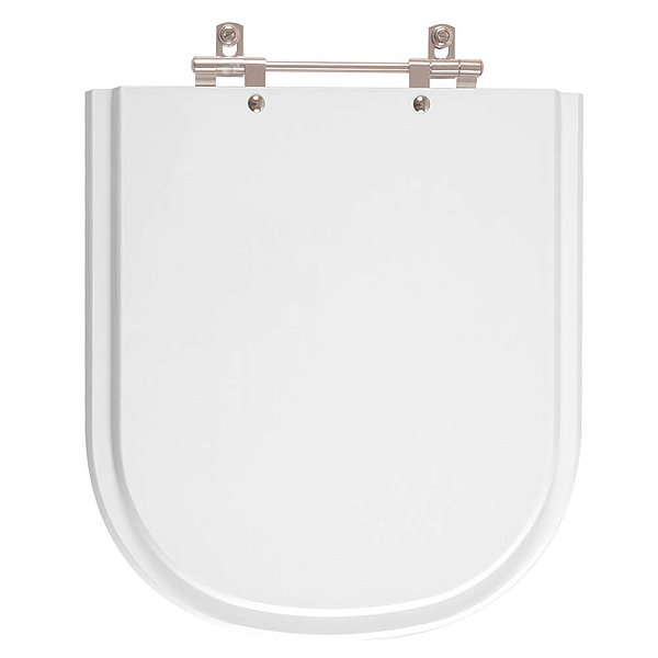Assento Sanitário Vogue Plus Conforto Branco para vaso Deca PNE com Abertura Frontal