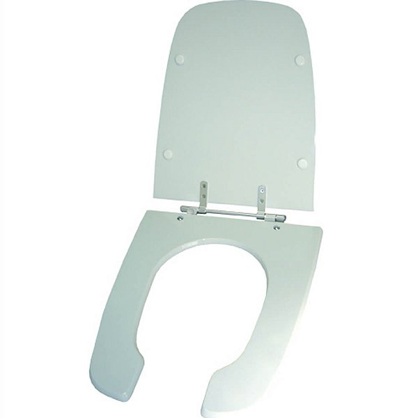 Assento Sanitário Poliester Handicapped Branco para vaso Celite